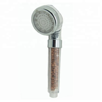 High quality LED stone high pressure negative ion spa shower head for bathroom