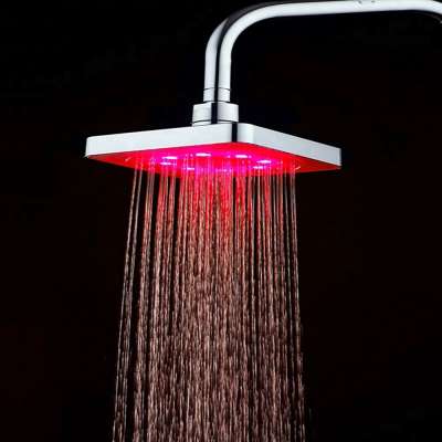 RC-S0601A Overhead Shower 3 Color Change LED Shower Head Chuveiro Temperature Control 3 Color Change Shower Head