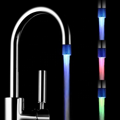 China Supplier Prefab Smart LED Bathroom Faucet Basin Curved Faucet