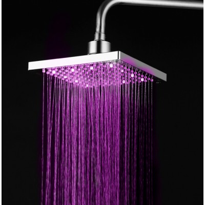 Bathroom LED 3 Colors Gradually Chang Ceiling Overhead Shower